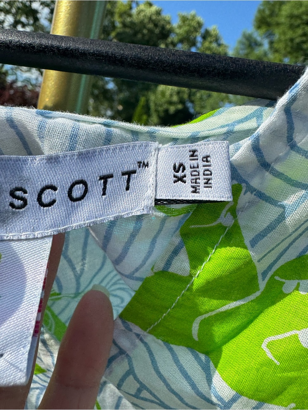 Gretchen Scott Designs Lime Green & White Elephant Print Mini Dress XS - Picture 6 of 8